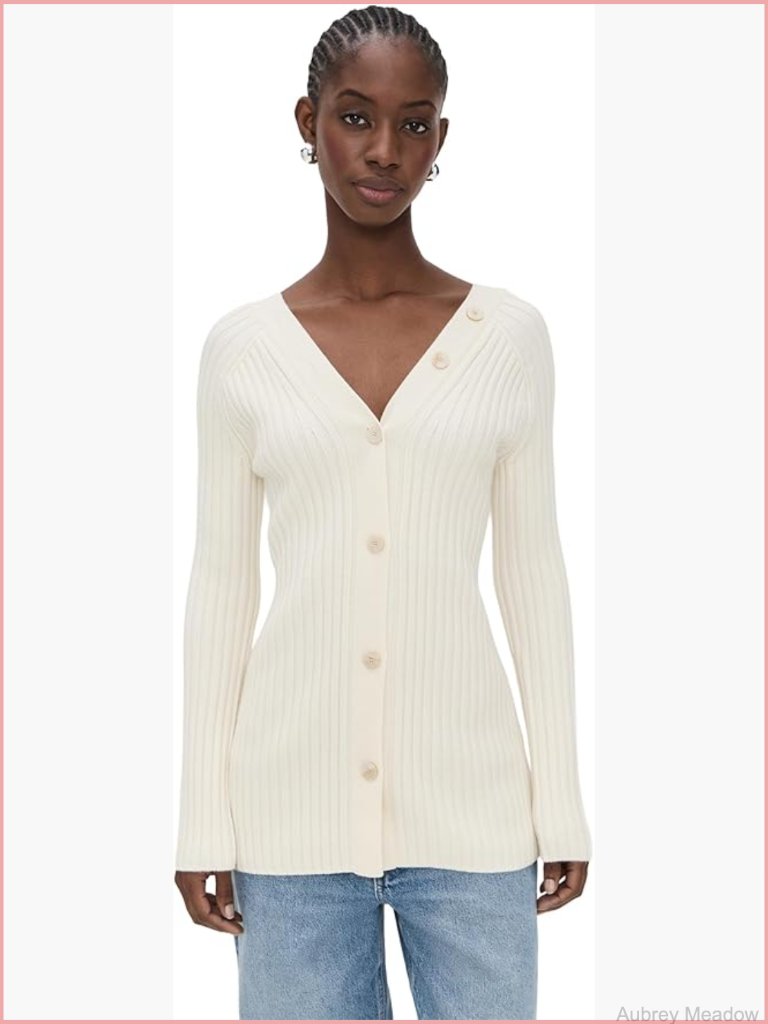 Long Sleeve Open Back Cardigan Heavyweight Knit